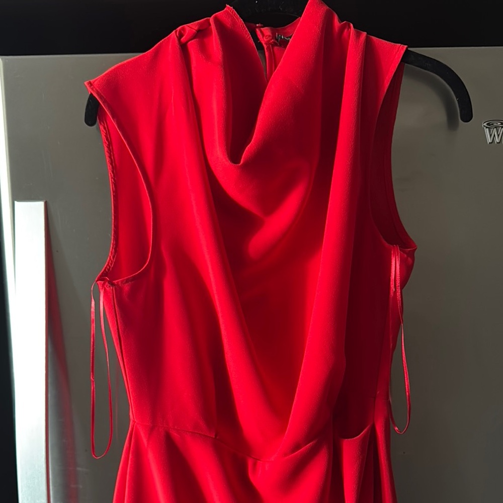 ZARA Elegant Red M Sleeveless Dress